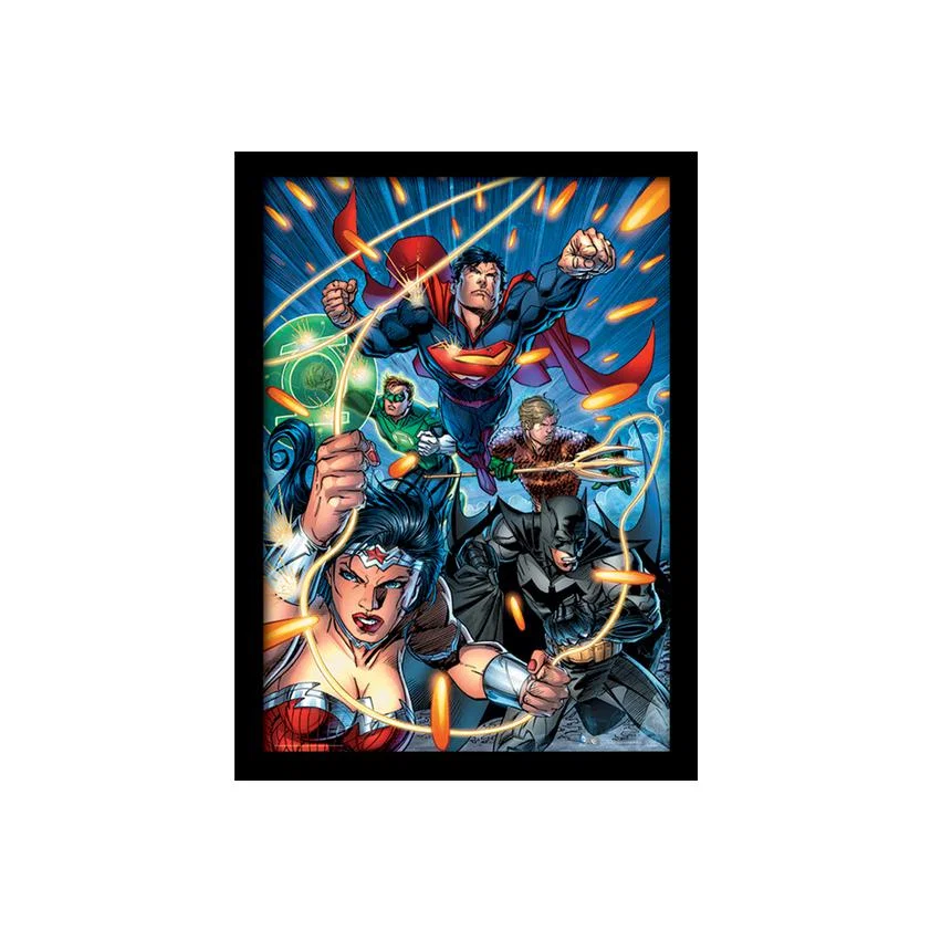 DC Comics (Justice League Attack) Framed Print – image 1