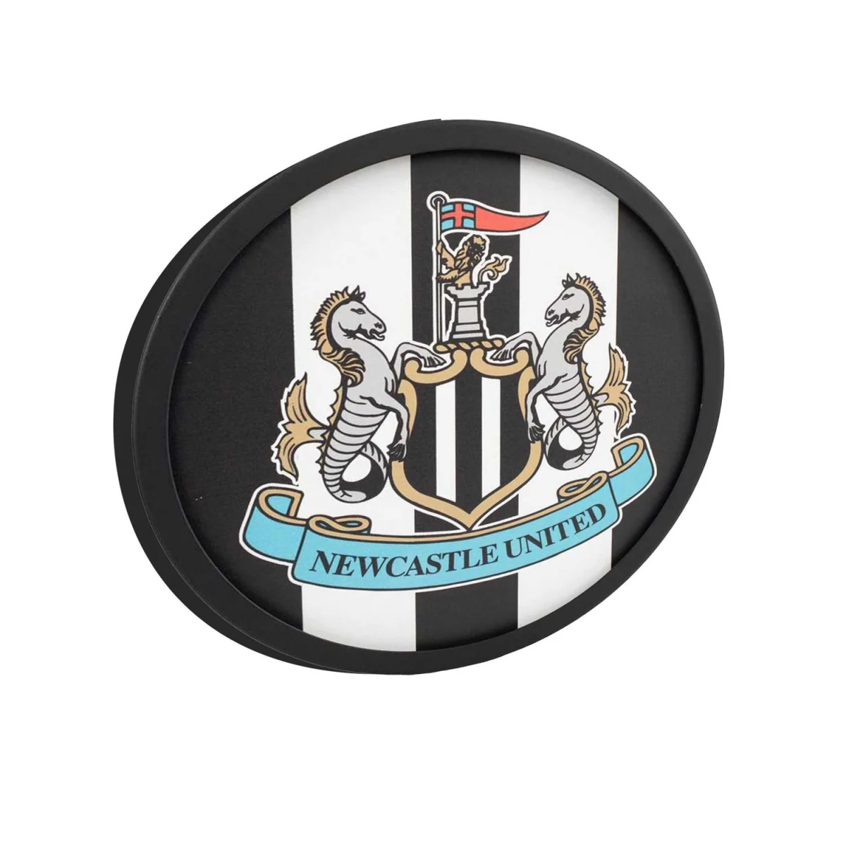 Newcastle United FC Metal Crest Sign - White/Black/Grey – image 2