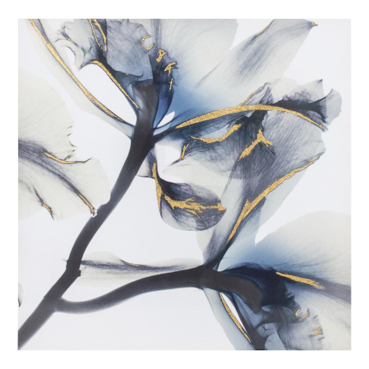 Iris X-Ray Flower High Gloss Canvas