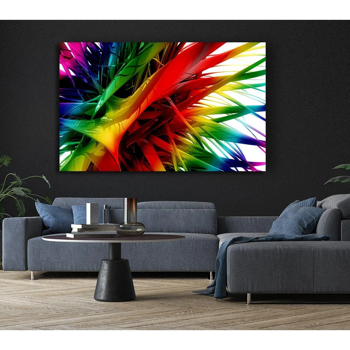 Rainbow Maze Canvas Print Wall Art - Yellow / 35.56cm – image 6