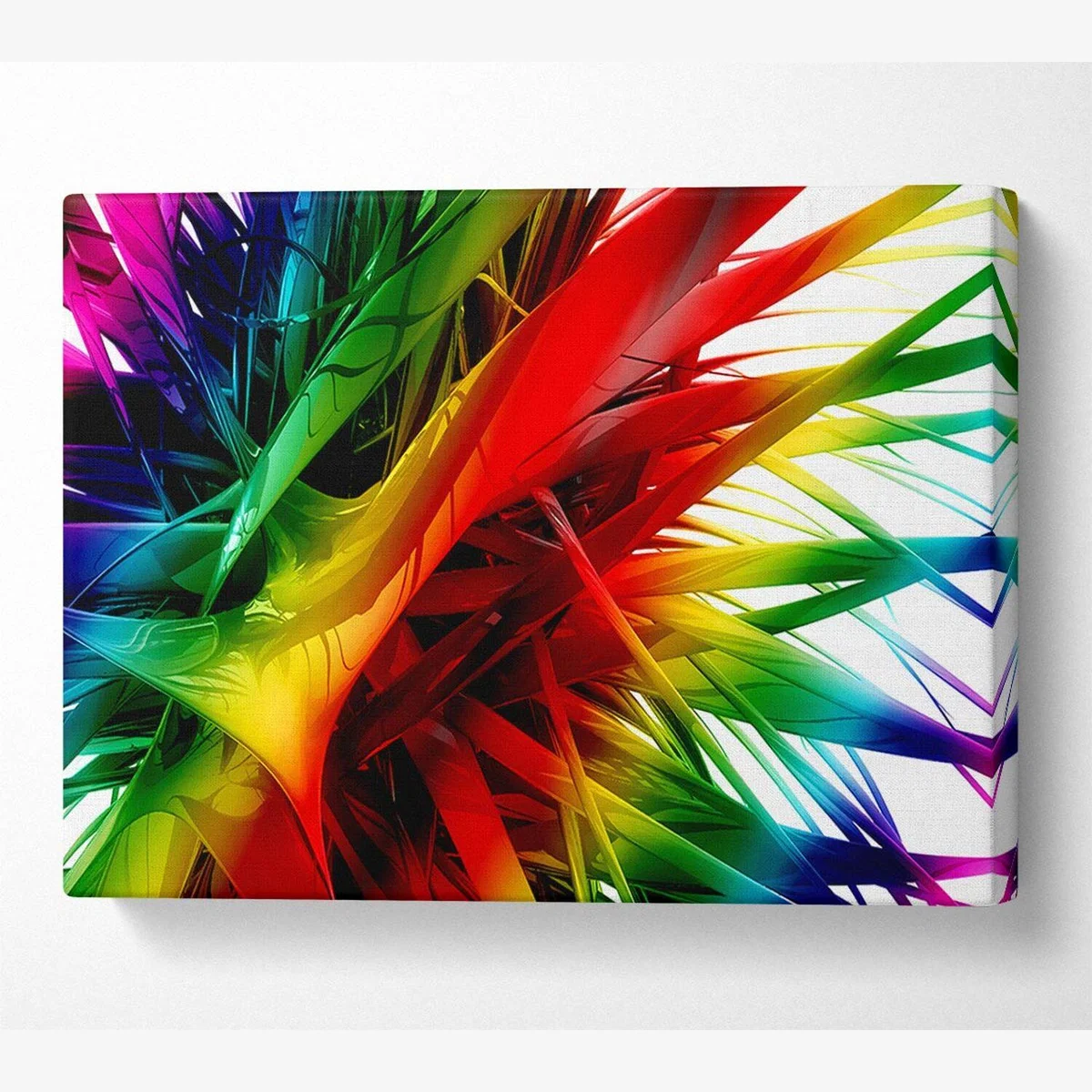 Rainbow Maze Canvas Print Wall Art - Yellow / 35.56cm – image 1
