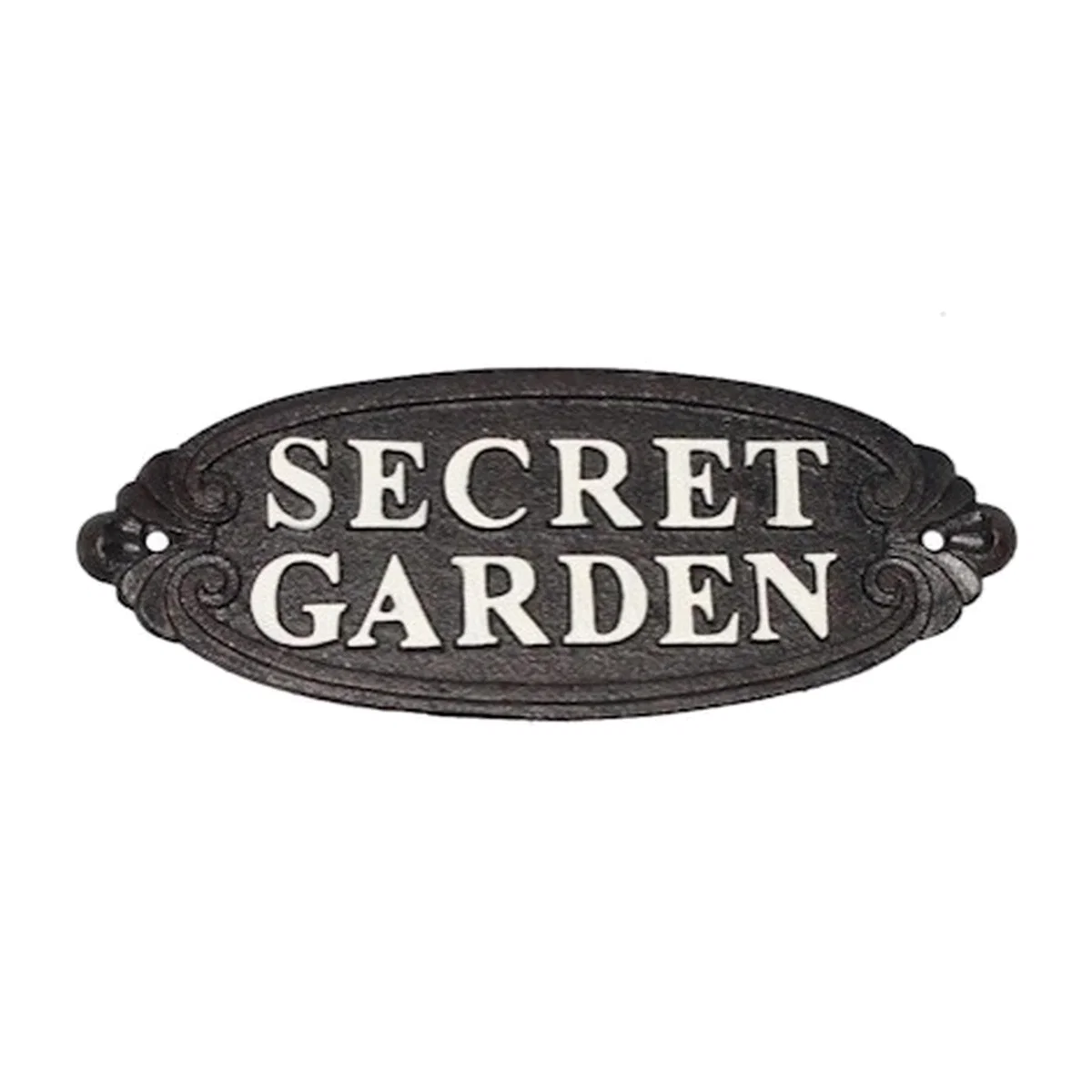 Secret Garden Sign - Black