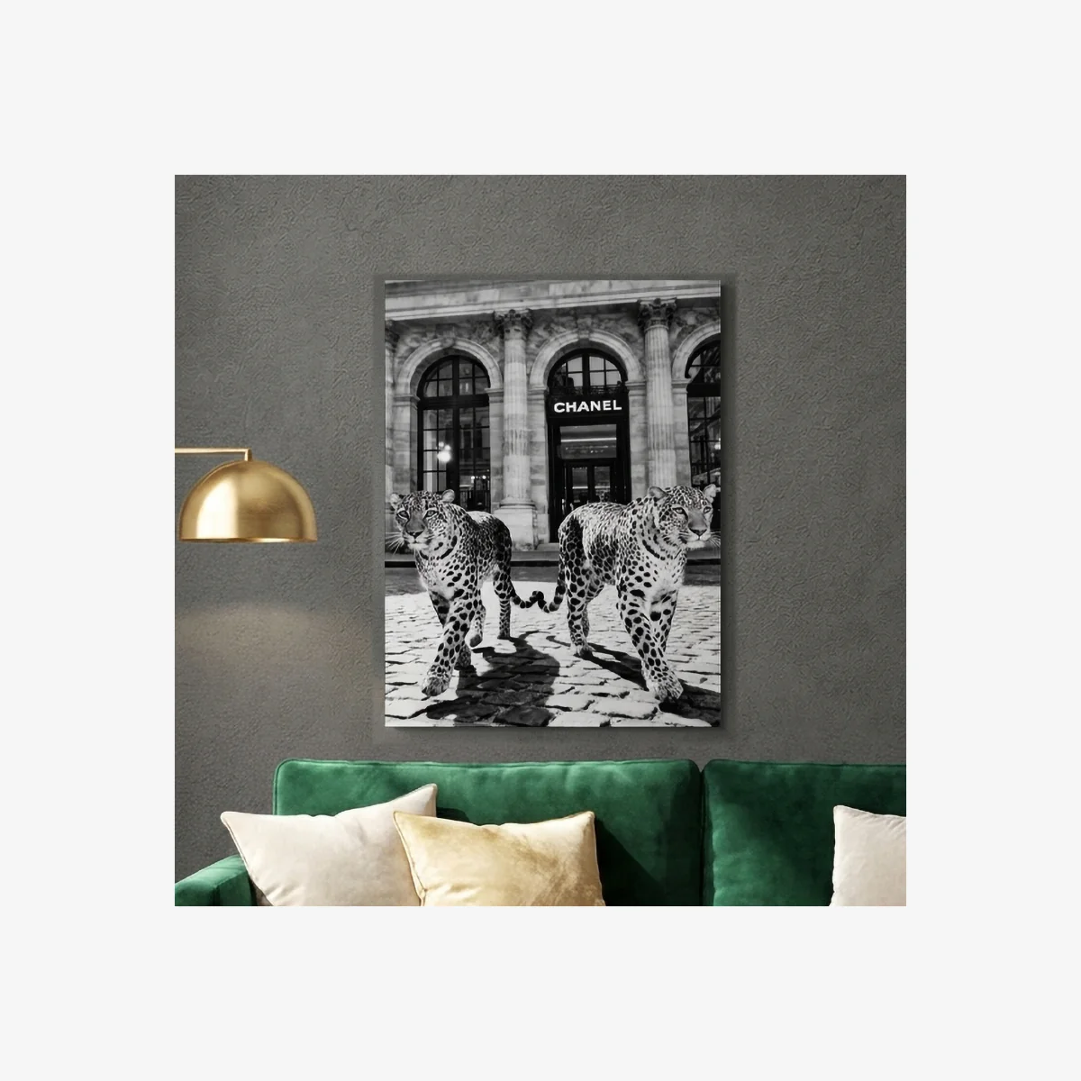 Monochrome Leopards Wall Art – image 1