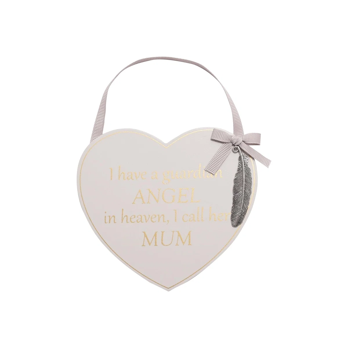 Thoughts Of You Mum Plaque - White