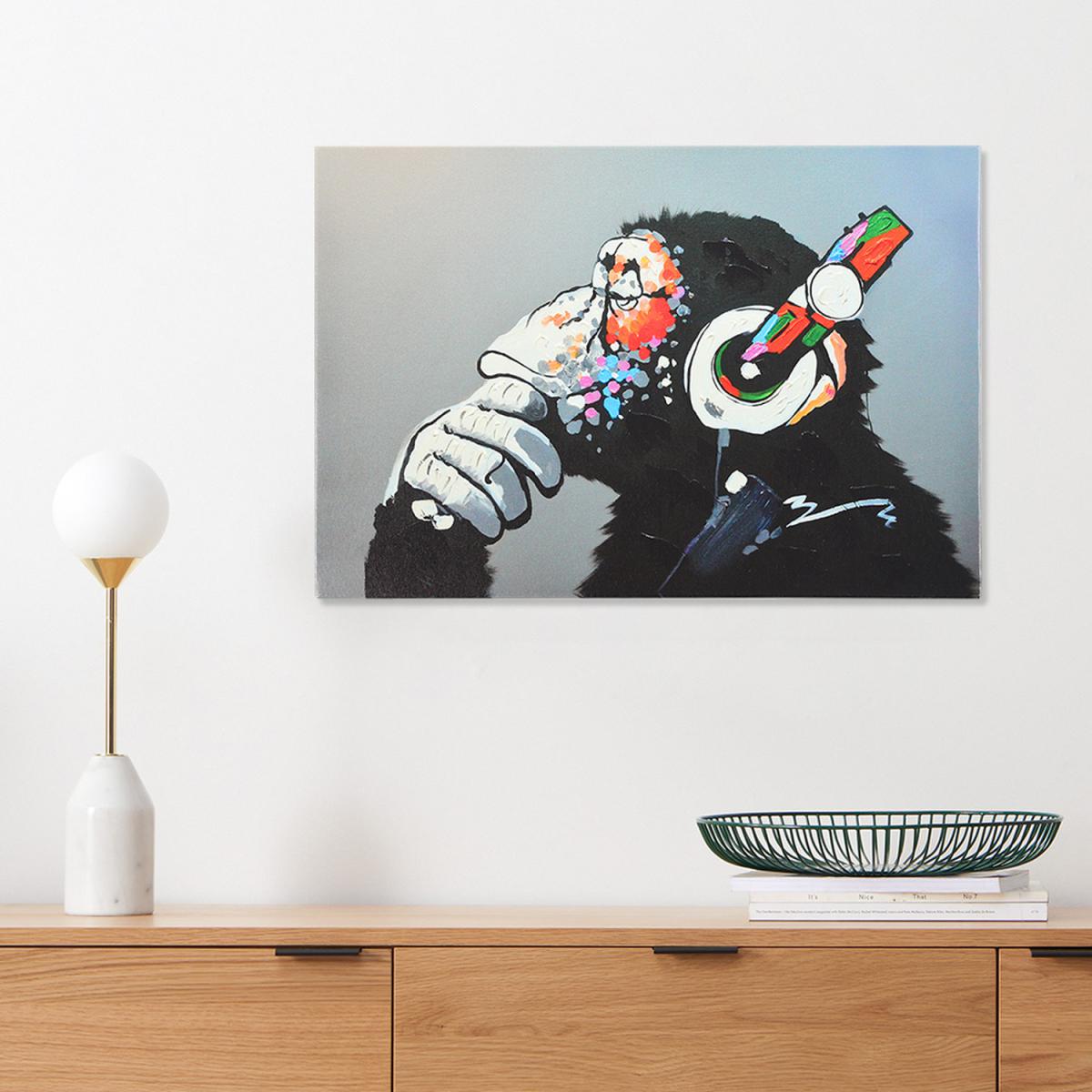 Orangutan Art Canvas - Black / 50.8cm – image 2