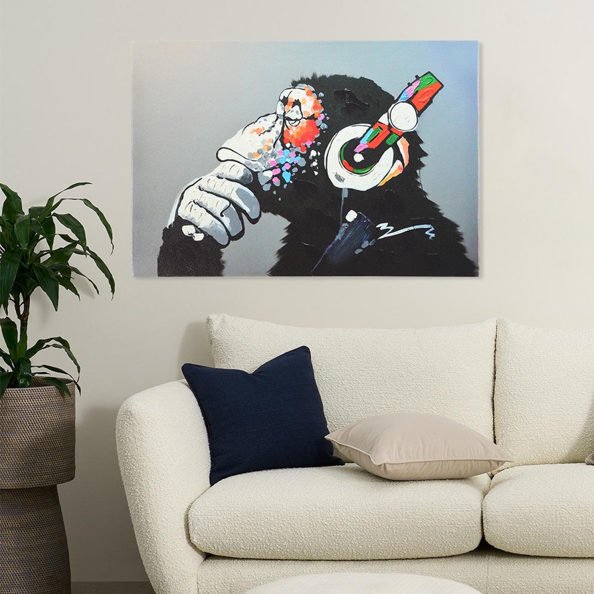 Orangutan Art Canvas - Black / 50.8cm – image 3