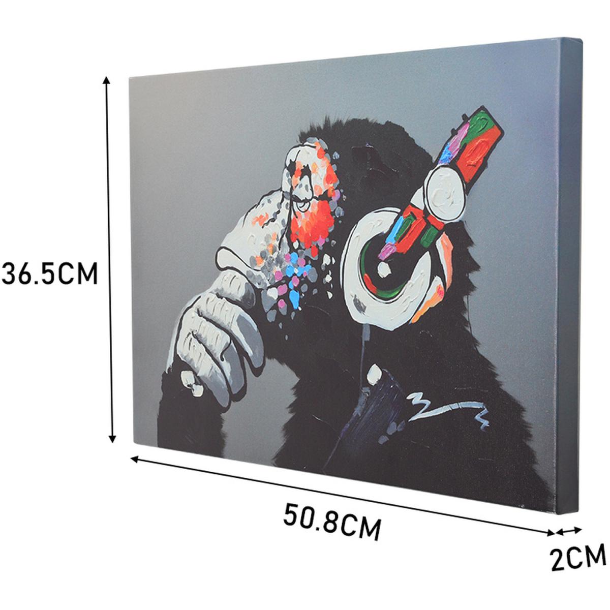 Orangutan Art Canvas - Black / 50.8cm – image 4