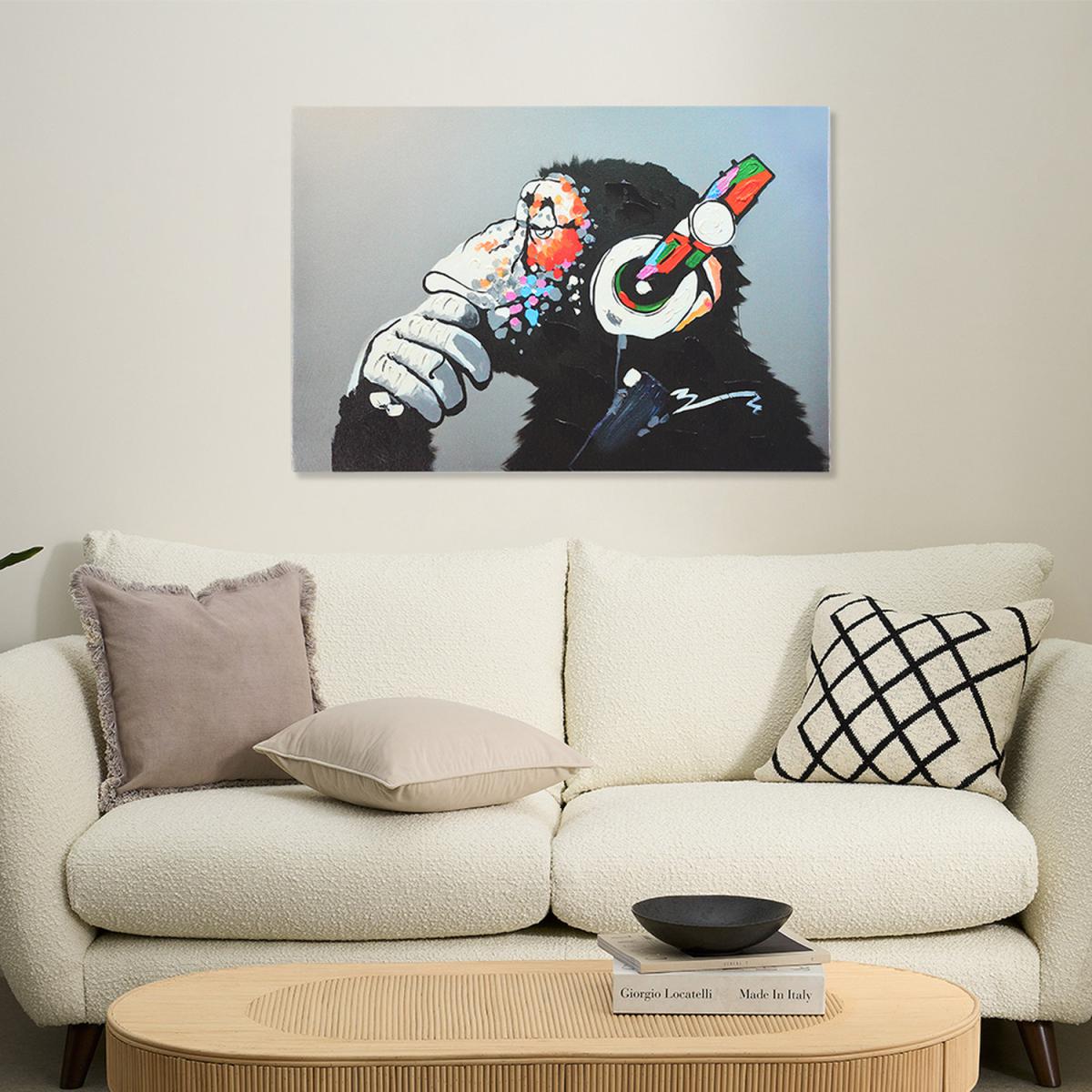 Orangutan Art Canvas - Black / 50.8cm – image 5
