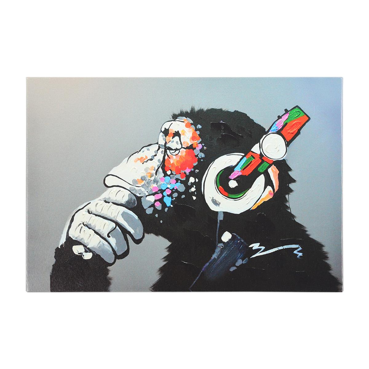 Orangutan Art Canvas - Black / 50.8cm – image 1
