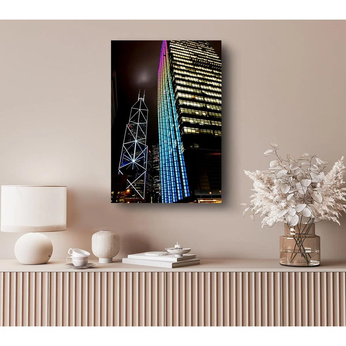 Hong Kong Buildings Canvas Print Wall Art - Yellow / 50.8cm – image 4