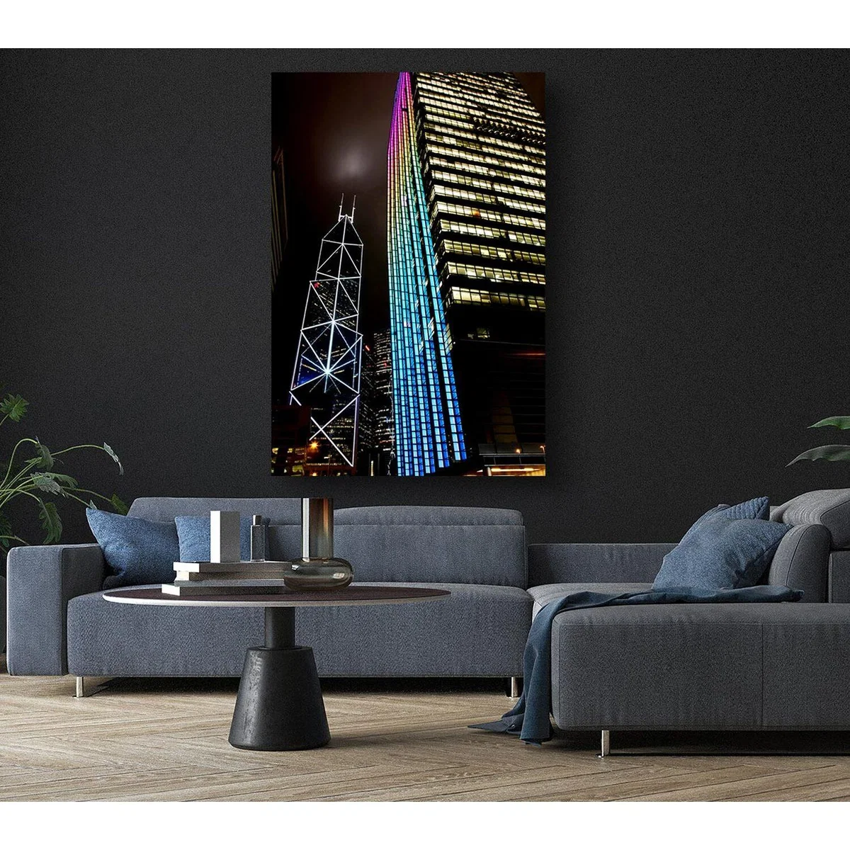 Hong Kong Buildings Canvas Print Wall Art - Yellow / 50.8cm – image 6