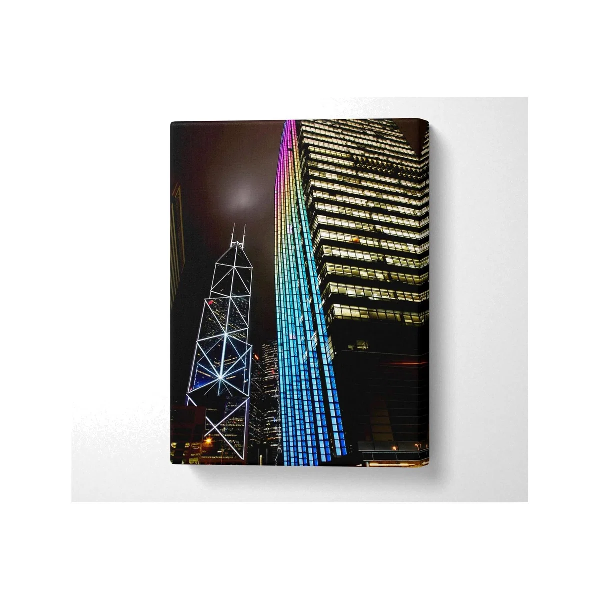 Hong Kong Buildings Canvas Print Wall Art - Yellow / 50.8cm – image 1