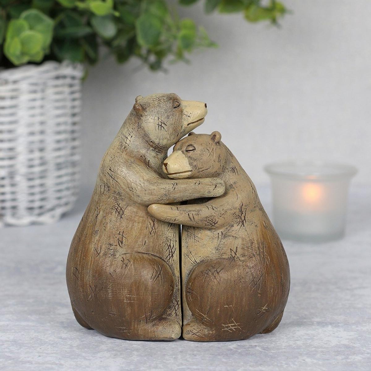 Mini Bear Hug Couple Ornament - Brown – image 2