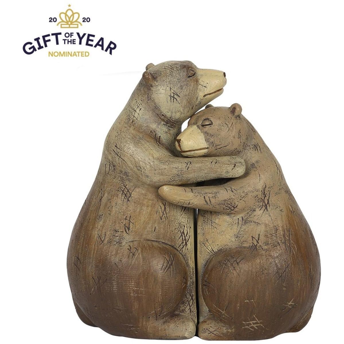 Mini Bear Hug Couple Ornament - Brown – image 3