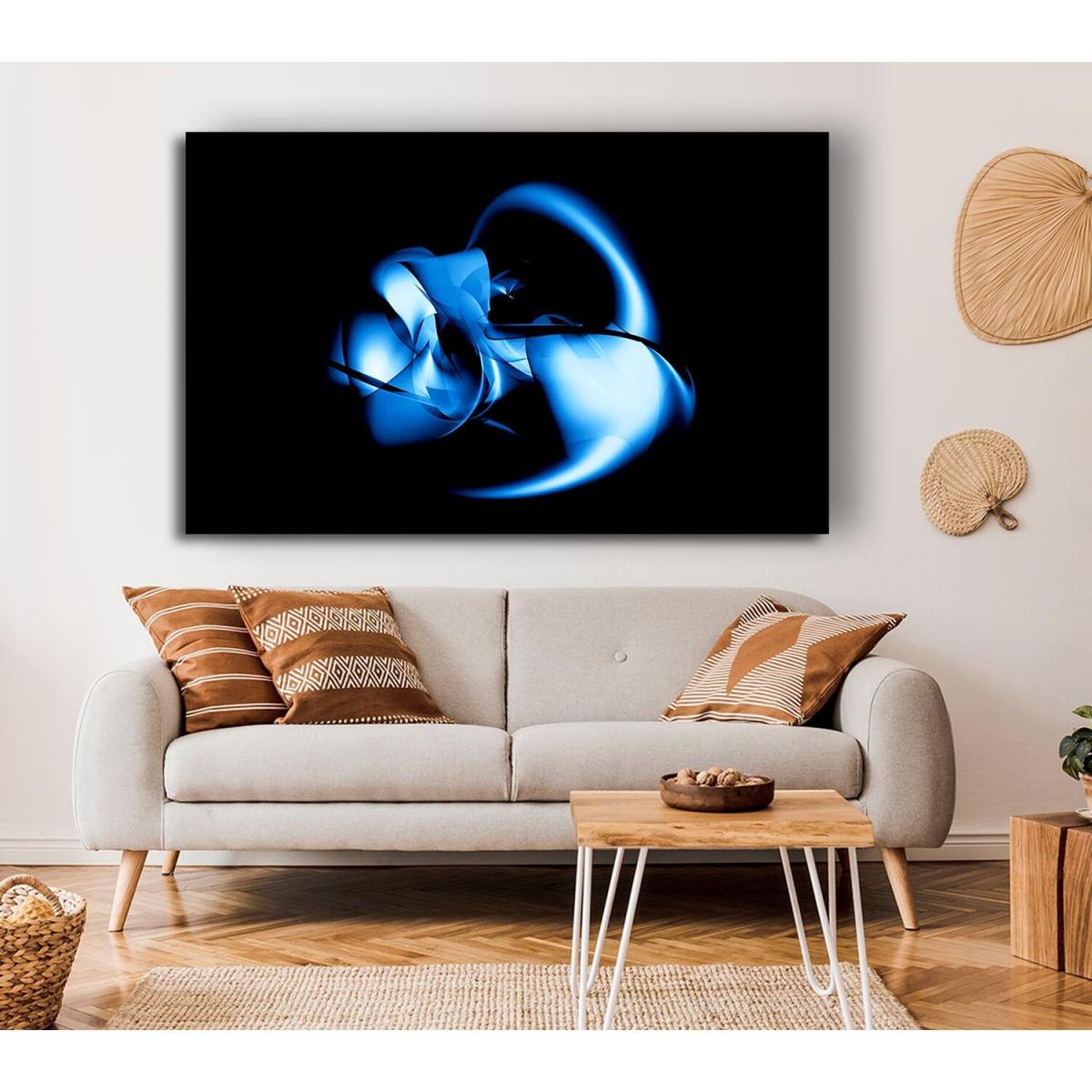 Liquid Metal Canvas Print Wall Art - Yellow / 50.8cm – image 3