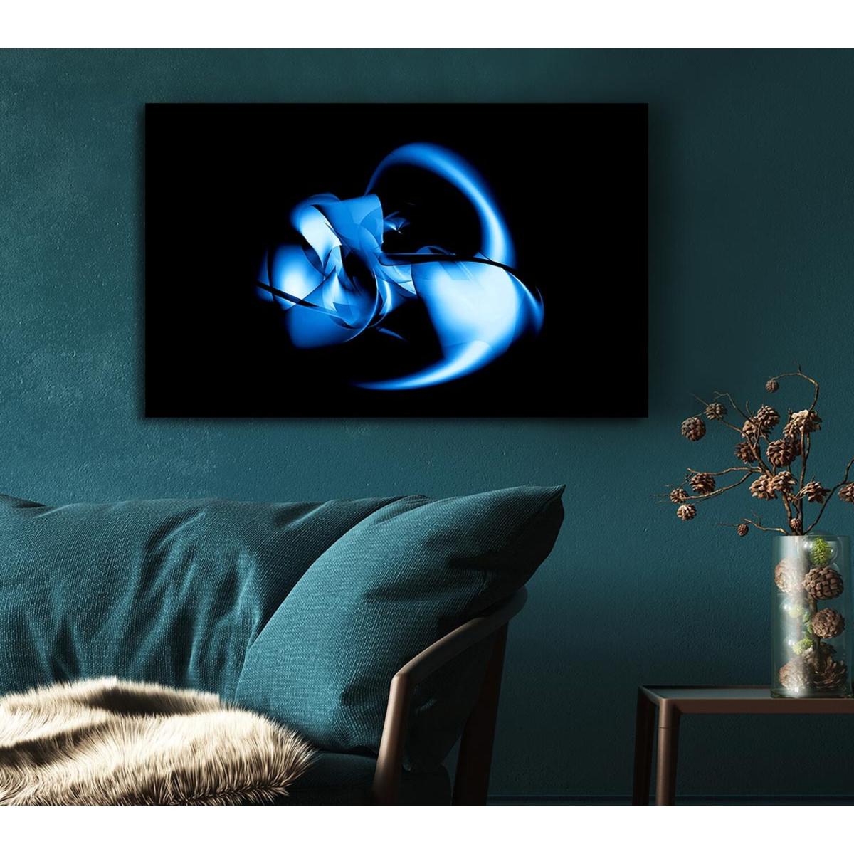 Liquid Metal Canvas Print Wall Art - Yellow / 50.8cm – image 4