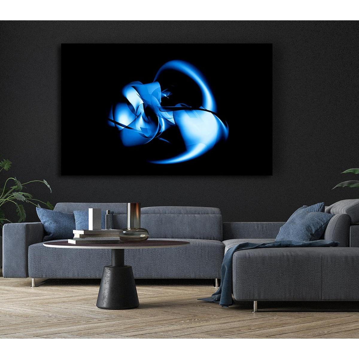 Liquid Metal Canvas Print Wall Art - Yellow / 50.8cm – image 5