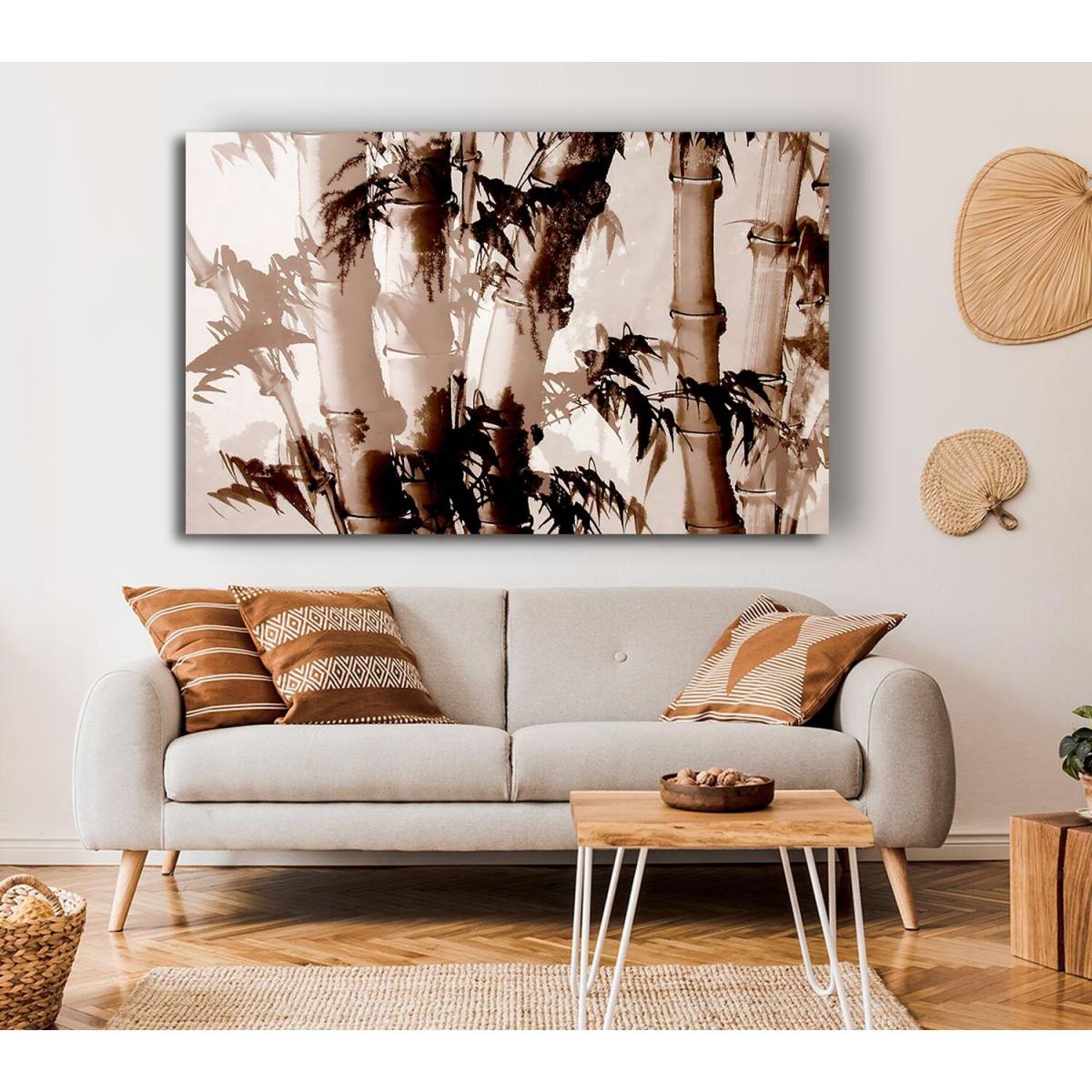 Bamboo Caines Canvas Print Wall Art - Yellow / 66.04cm – image 3