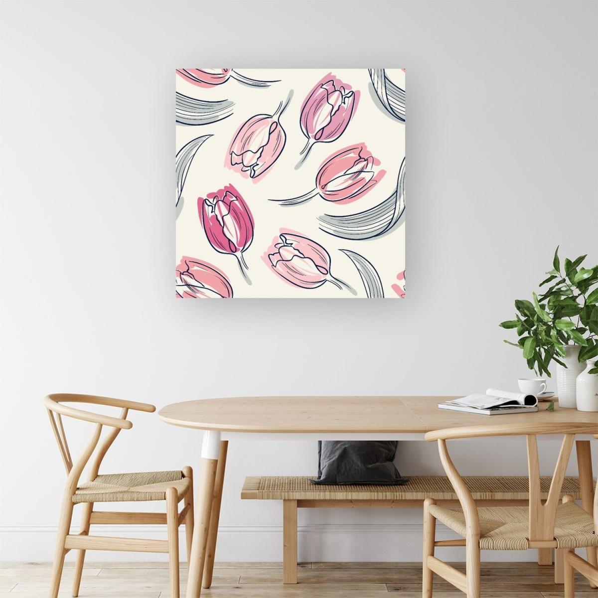 Tulips Canvas Print - Pink / Small – image 3