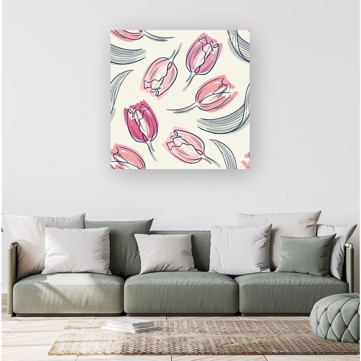 Tulips Canvas Print - Pink / Small – image 1