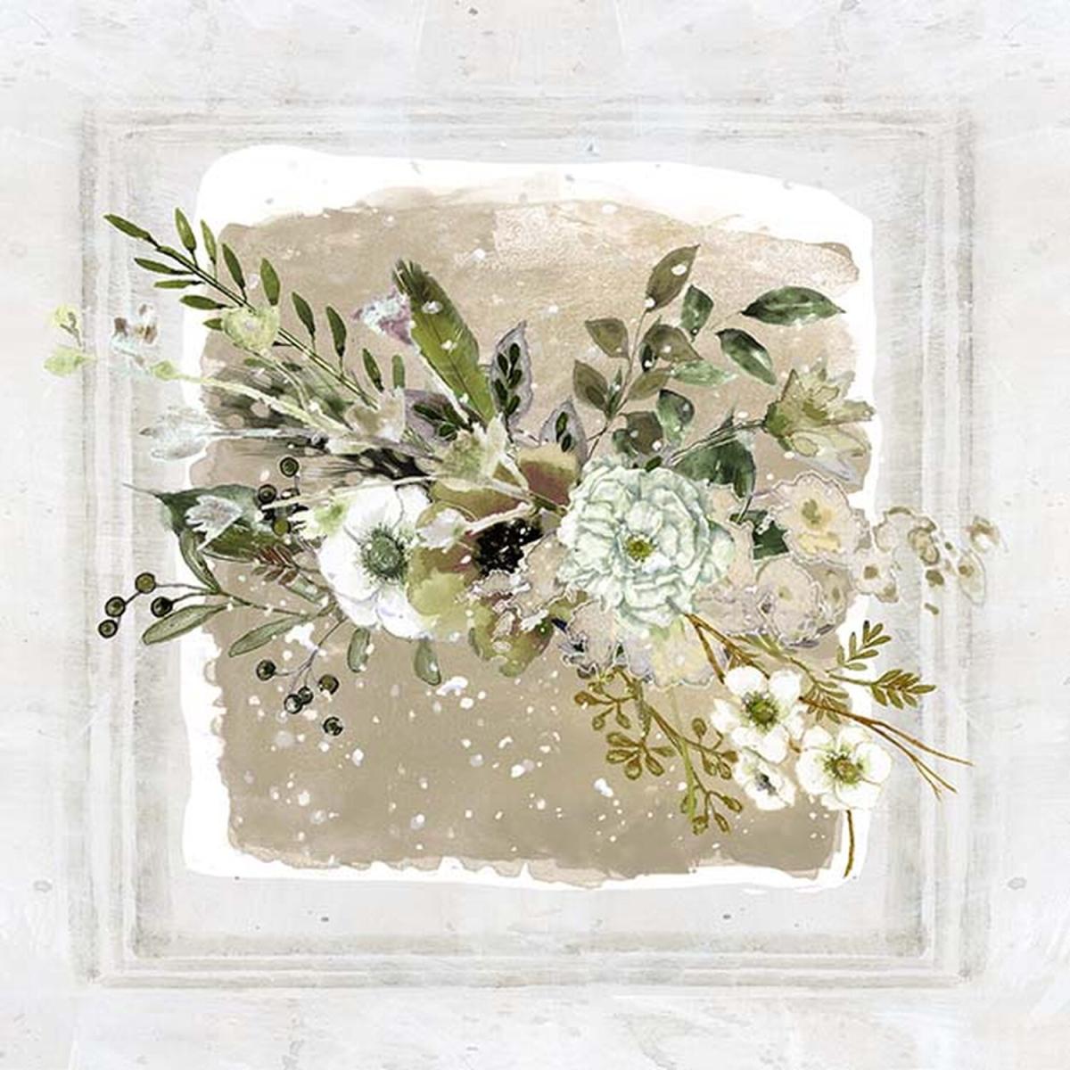 Kathryn White Frosted Bouquet Art - Neutral – image 2