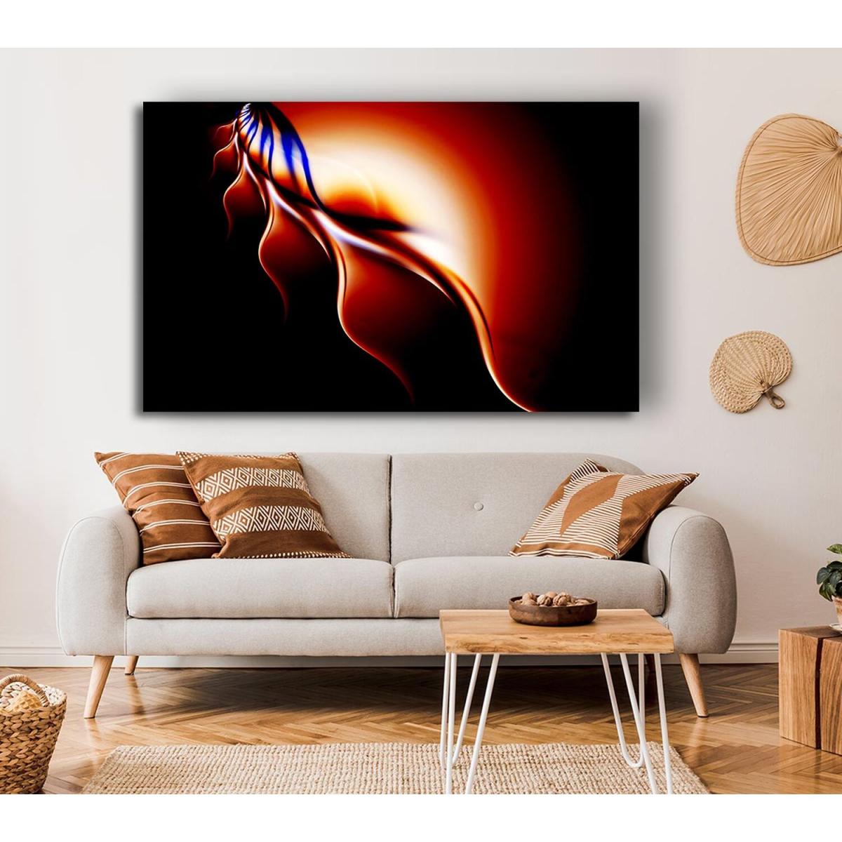 Flames Of Passion Canvas Print Wall Art - Yellow / 35.56cm – image 4