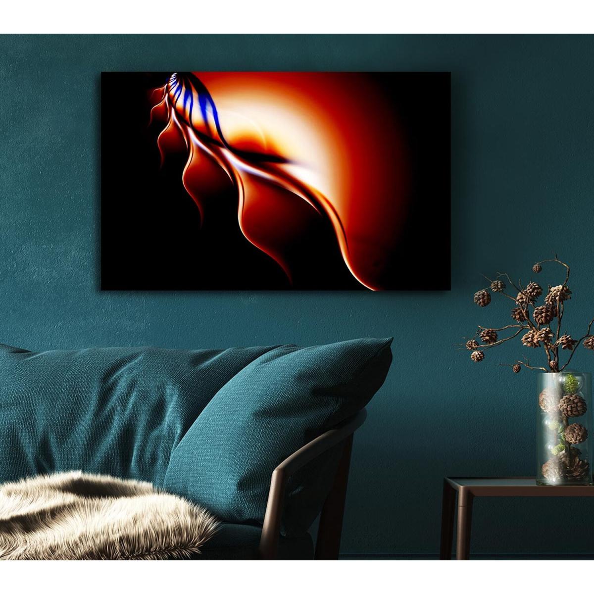 Flames Of Passion Canvas Print Wall Art - Yellow / 35.56cm – image 5