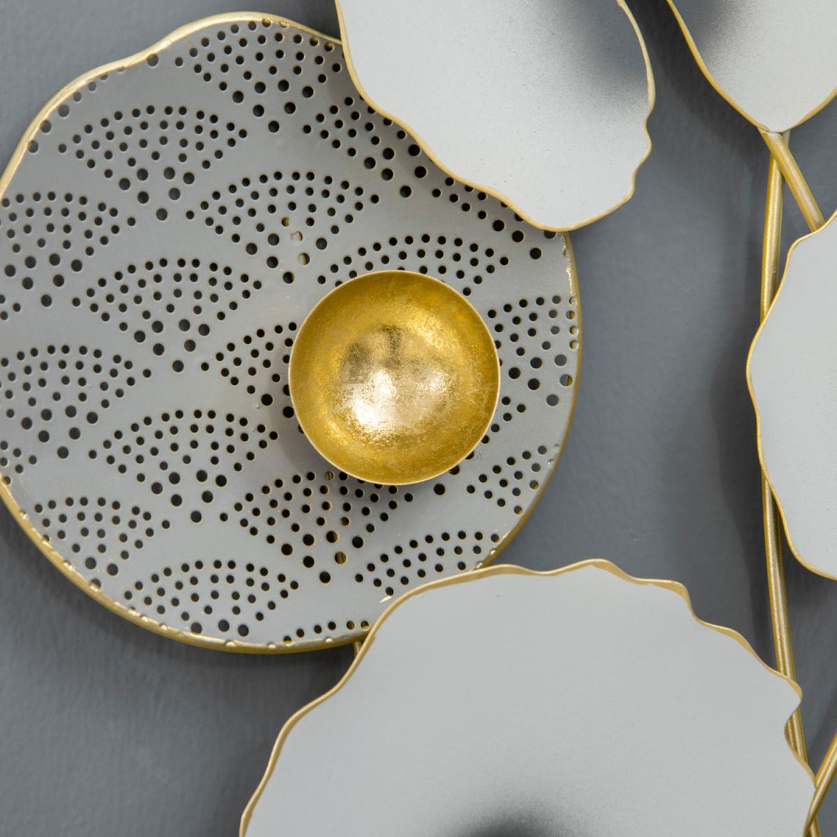 3D Wall Art Modern Lotus Leaves Hanging Wall Sculpture Home Decor - Multi-Colour – image 5