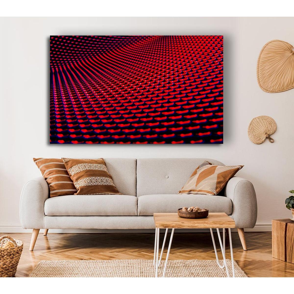 Red Movement Canvas Print Wall Art - Yellow / 81.28cm – image 4