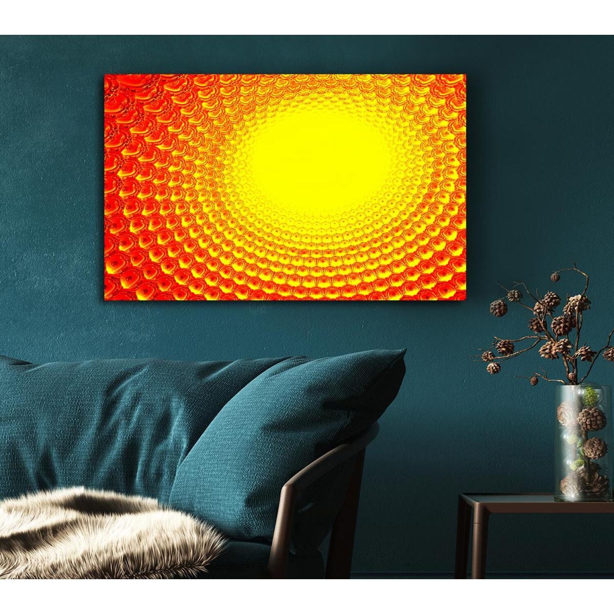 Rays Of The Golden Sun Canvas Print Wall Art - Yellow / 81.28cm – image 5