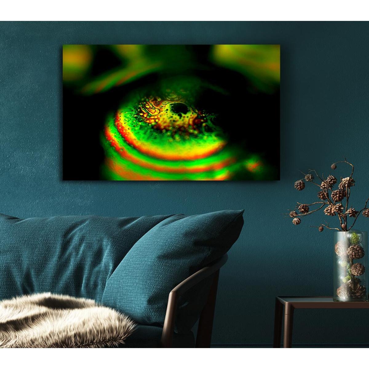Piercing Green Canvas Print Wall Art - Yellow / 35.56cm – image 4