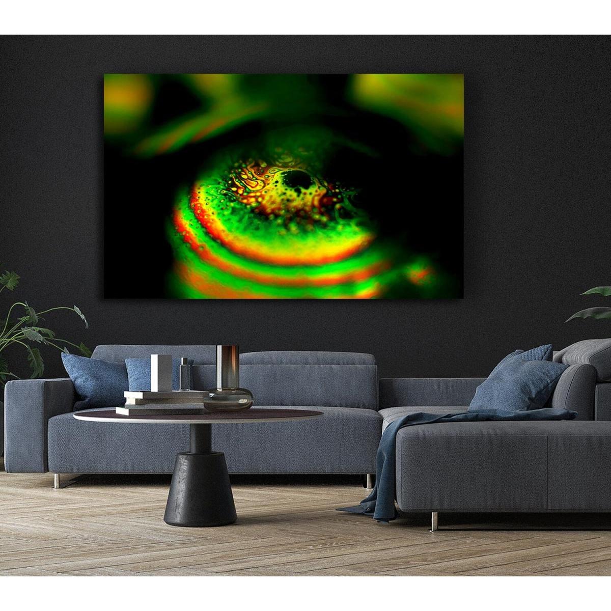 Piercing Green Canvas Print Wall Art - Yellow / 35.56cm – image 5