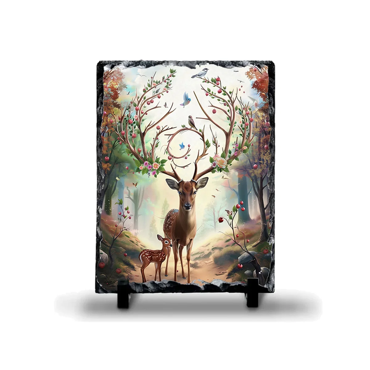 Deer Photo Rock Slate - Slate