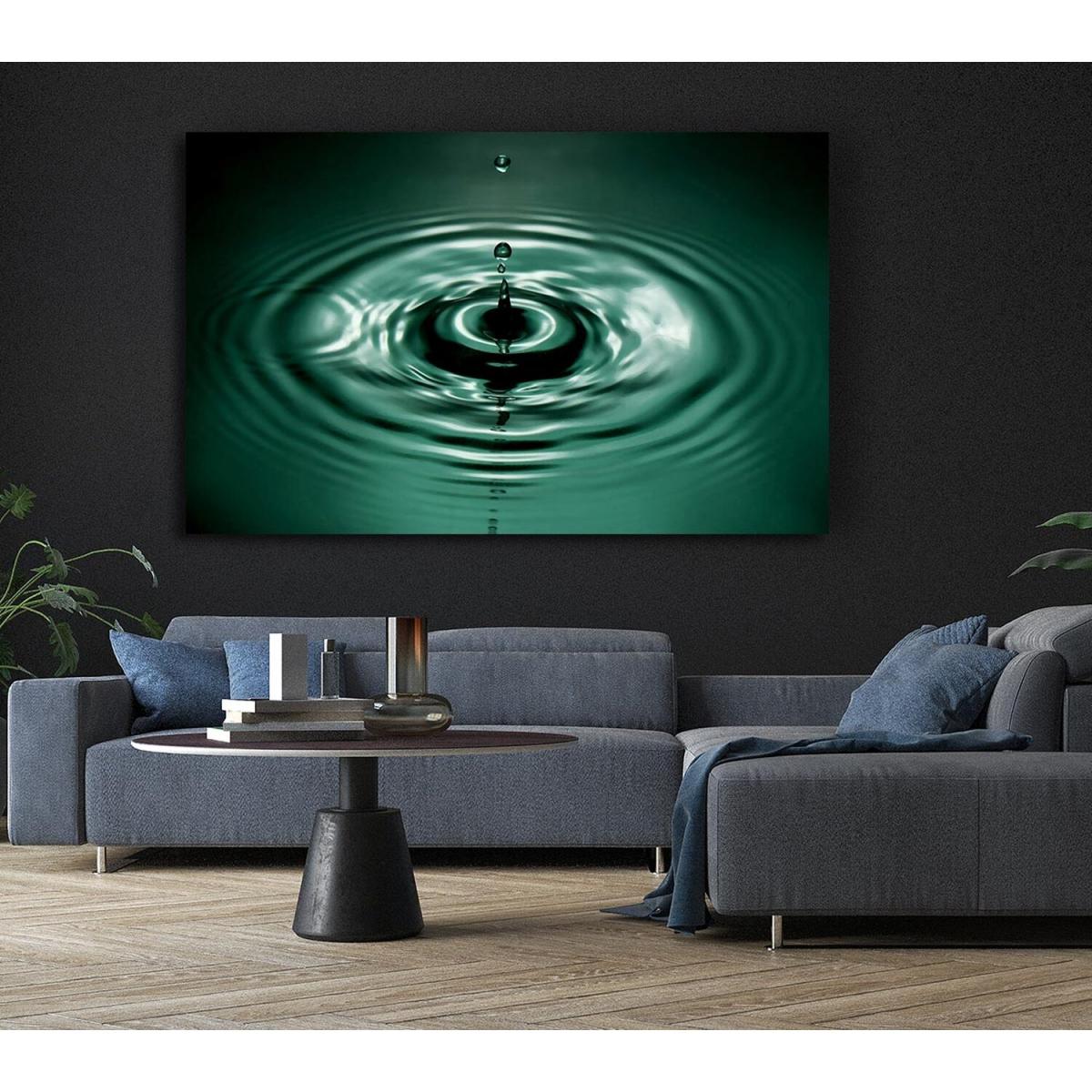 Splash Emerald Canvas Print Wall Art - Yellow / 50.8cm – image 6