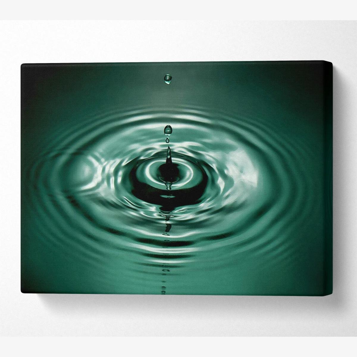 Splash Emerald Canvas Print Wall Art - Yellow / 50.8cm – image 1
