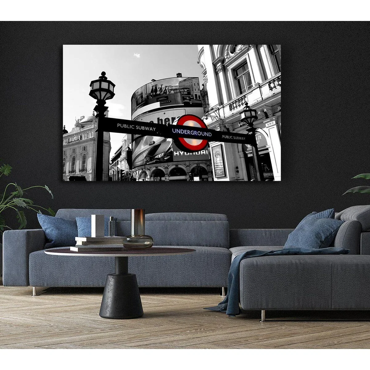 London Piccadilly Circus Canvas Print Wall Art - Yellow / 50.8cm – image 5