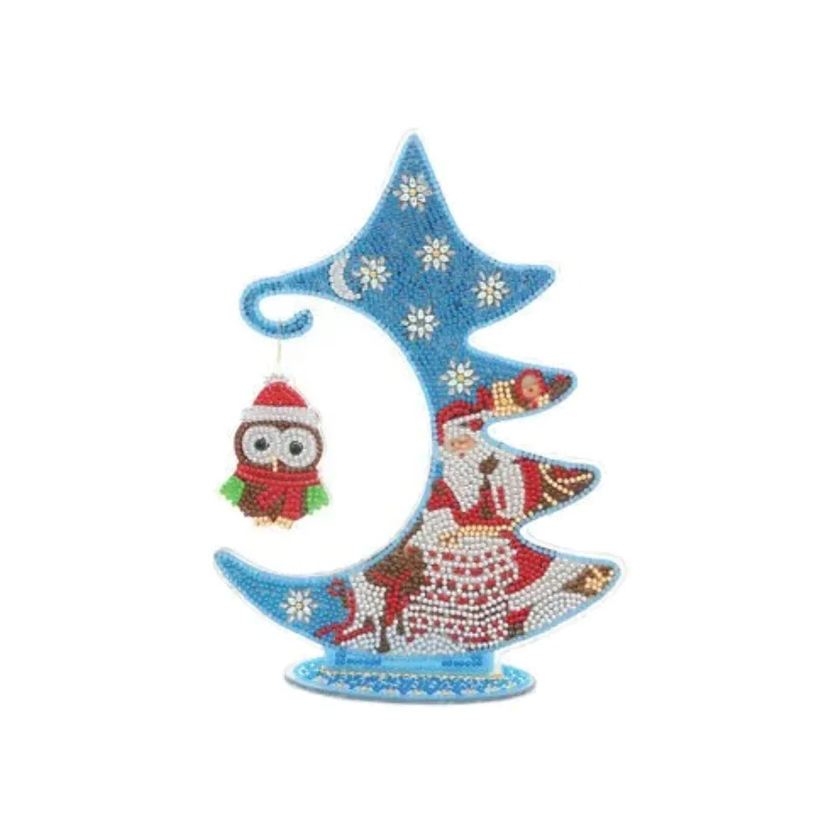 Christmas Owl Diamond Painting Kit - Multi – image 1