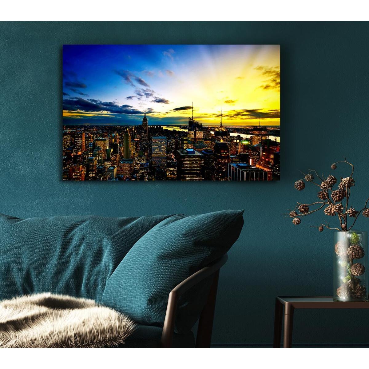 City Of The Golden Sun Canvas Print Wall Art - Yellow / 50.8cm – image 5