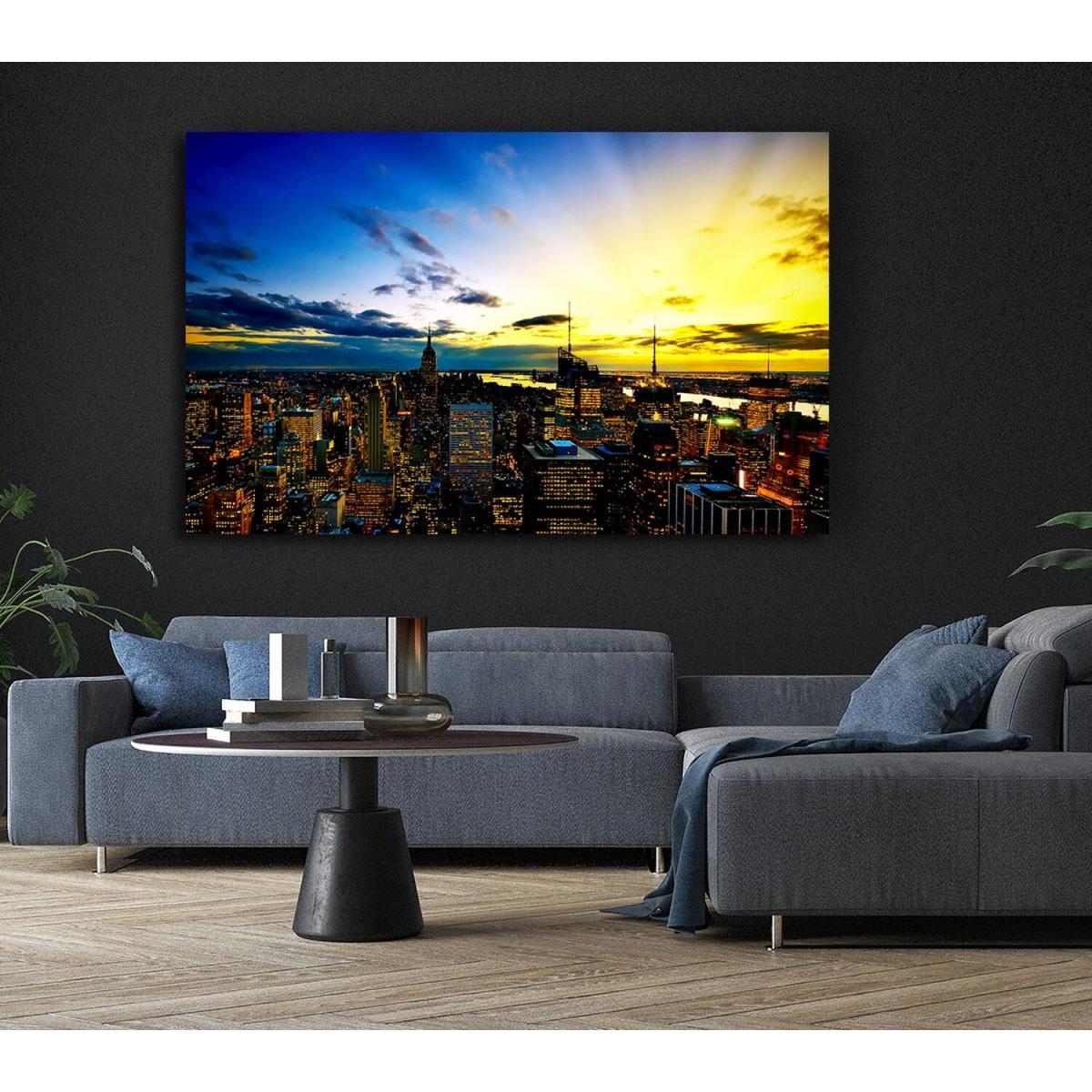 City Of The Golden Sun Canvas Print Wall Art - Yellow / 50.8cm – image 6