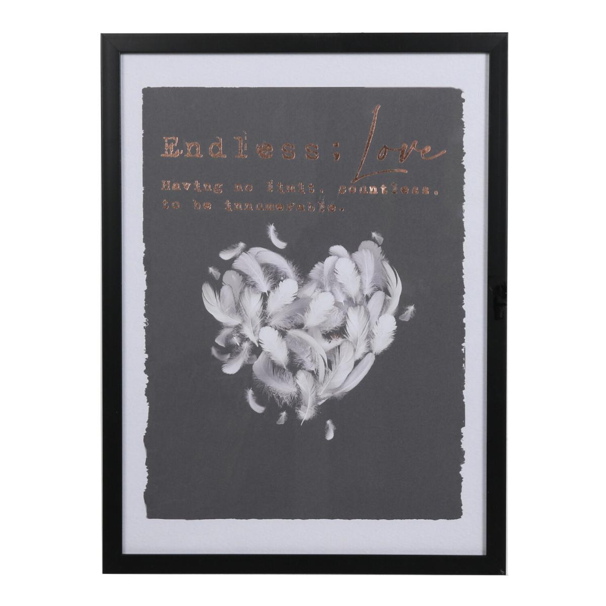Endless Dreams Feather Foiled Framed Art - Black – image 3