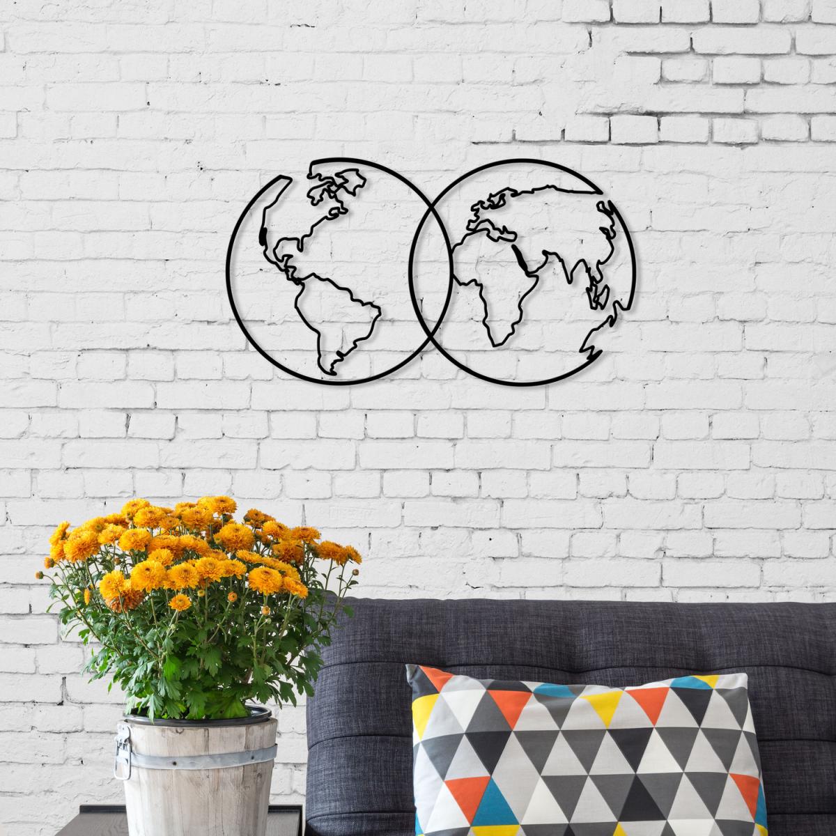 United Theme Wall Art Metal Decorative Object - Black - Black – image 1