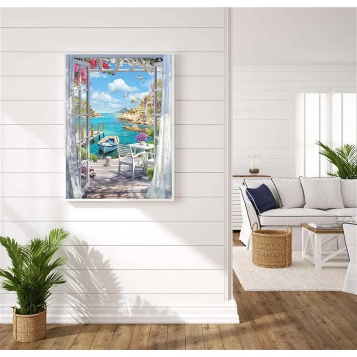 Boat Dock Landscape Diamond Painting Kit - Multi – image 7