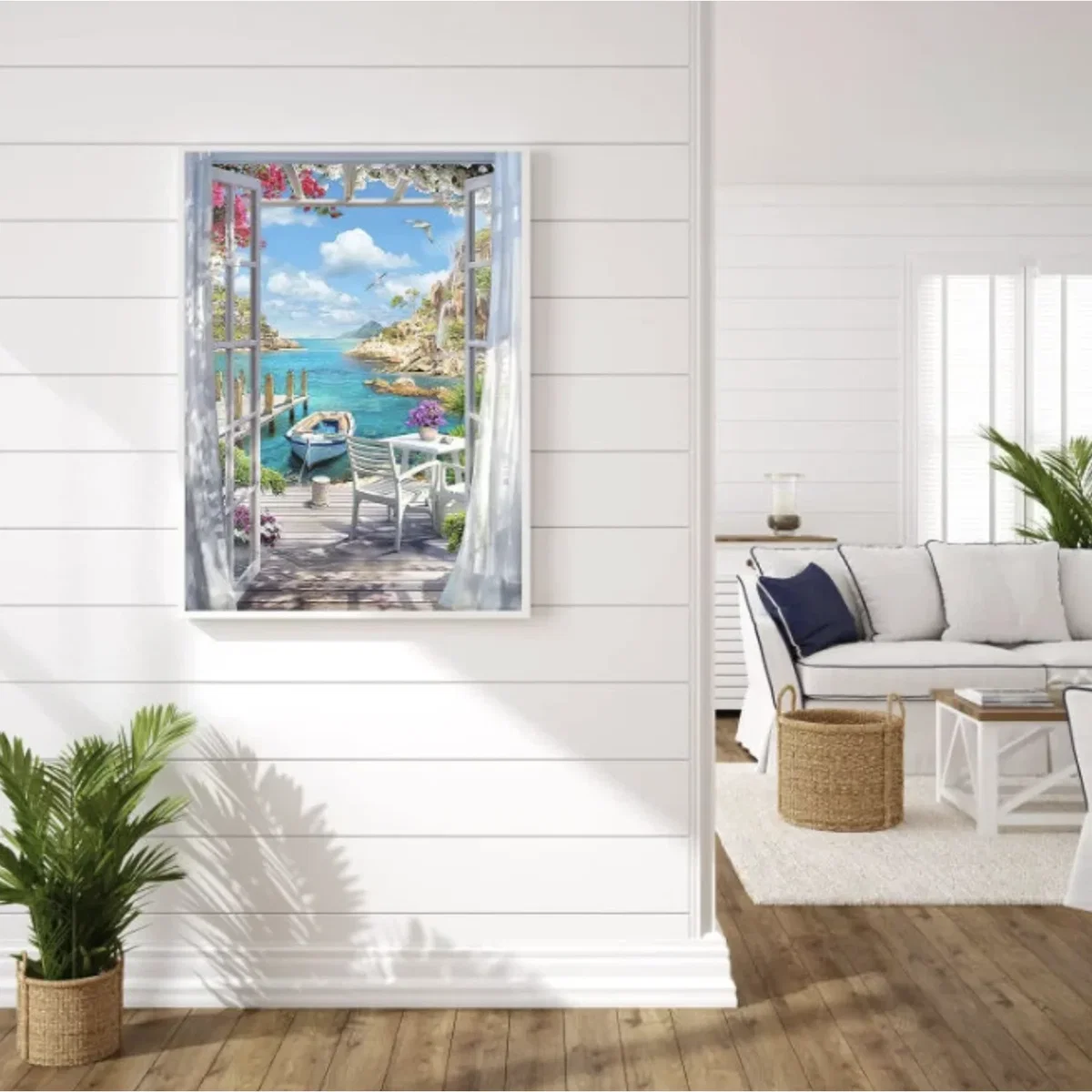 Boat Dock Landscape Diamond Painting Kit - Multi – image 10