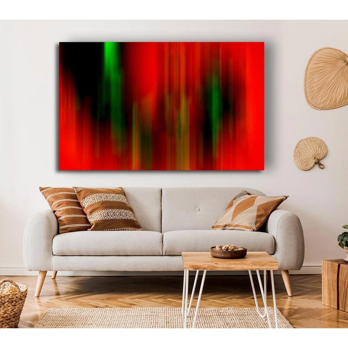 Northern Light Dream Canvas Print Wall Art - Yellow / 81.28cm – image 4