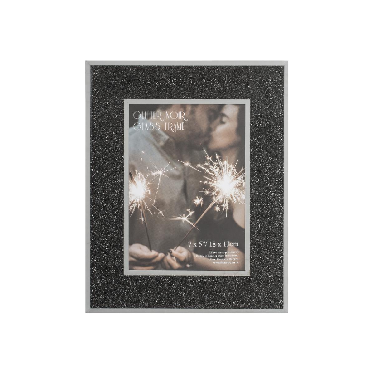 Glitter Noir Glass Frame - 7x5in – image 1