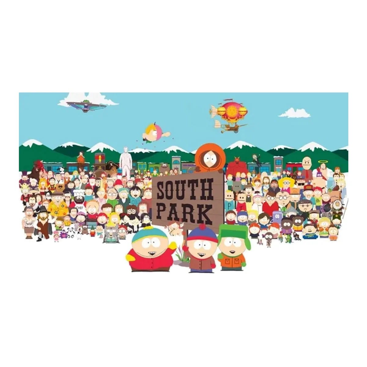 South Park Character Montage Poster - Multicoloured