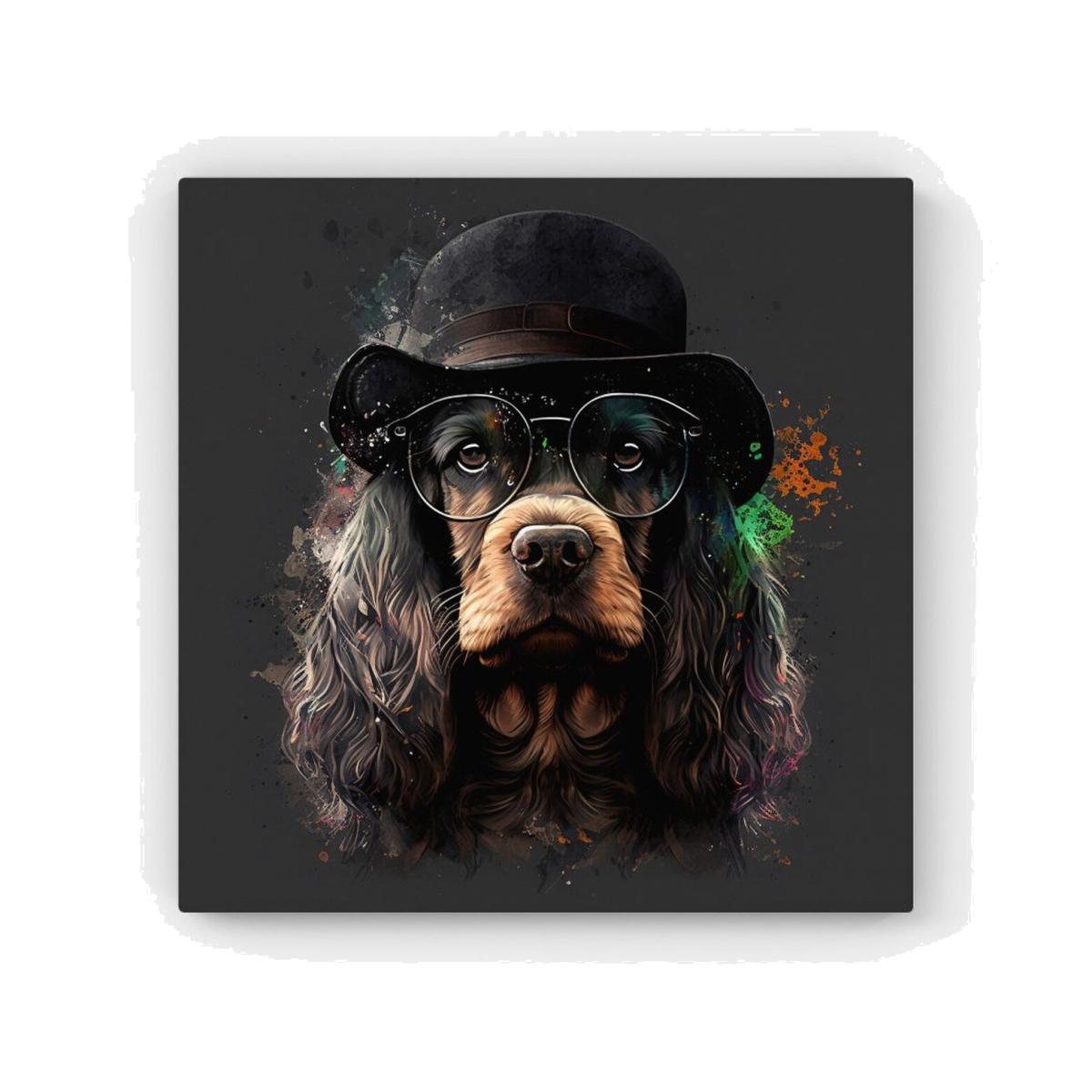 English Cocker Spaniel HD Metal Print - Neutral / 40cm