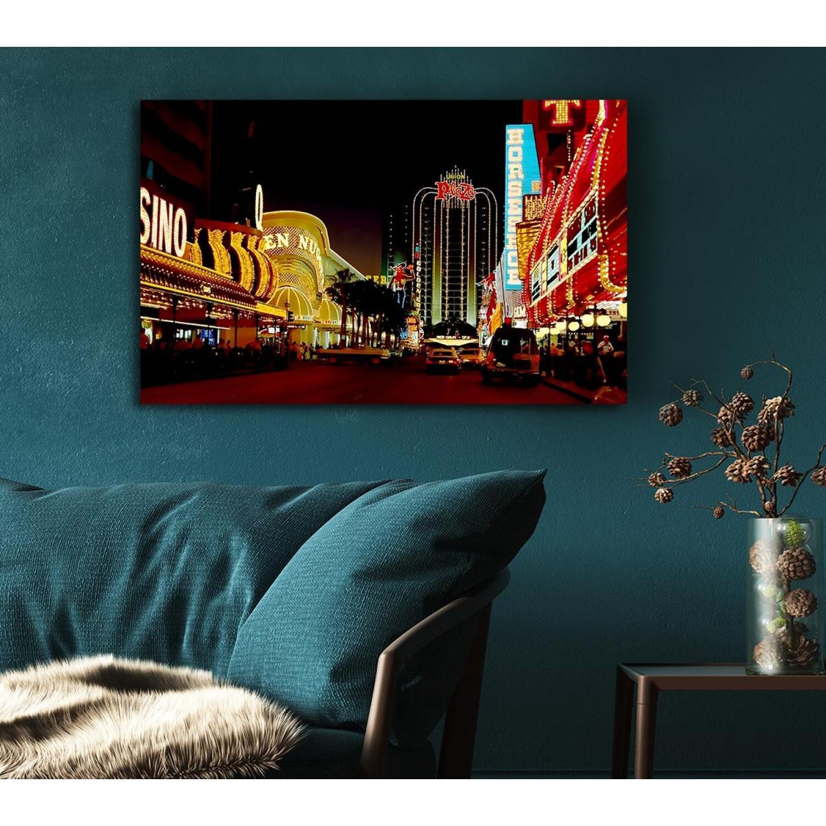 Las Vegas Strip Casino Heaven Canvas Print Wall Art - Yellow / 35.56cm – image 5