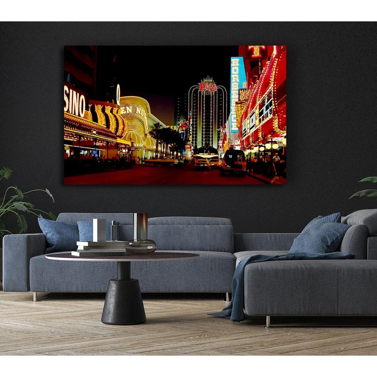 Las Vegas Strip Casino Heaven Canvas Print Wall Art - Yellow / 35.56cm – image 6