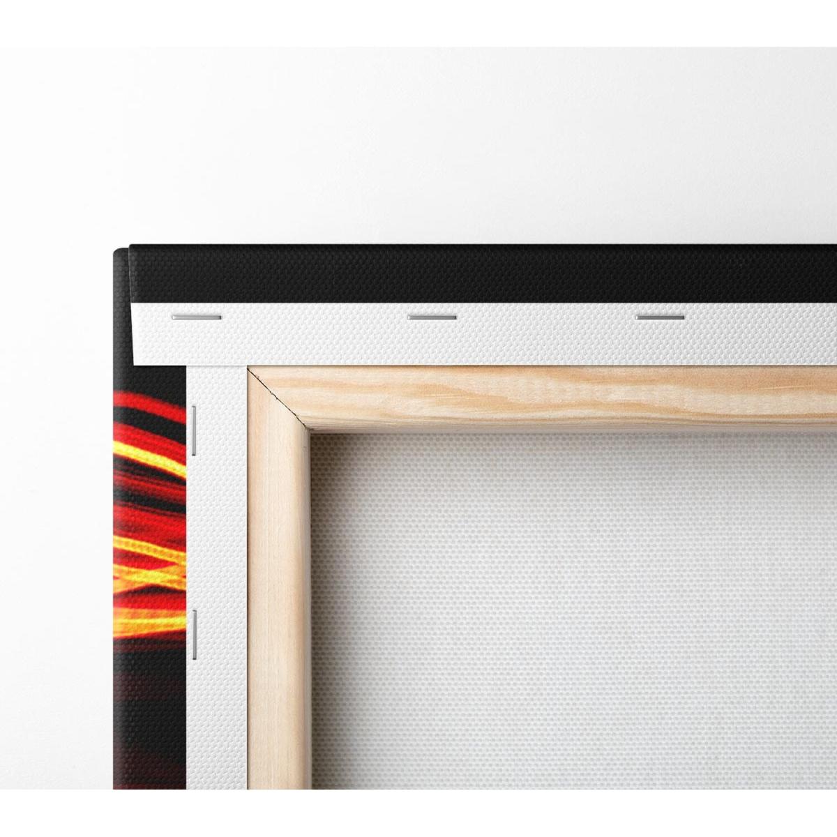 Red Light Beams Canvas Print Wall Art - Yellow / 66.04cm – image 2
